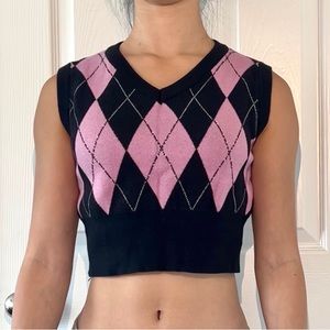 Cropped Sweater Vest